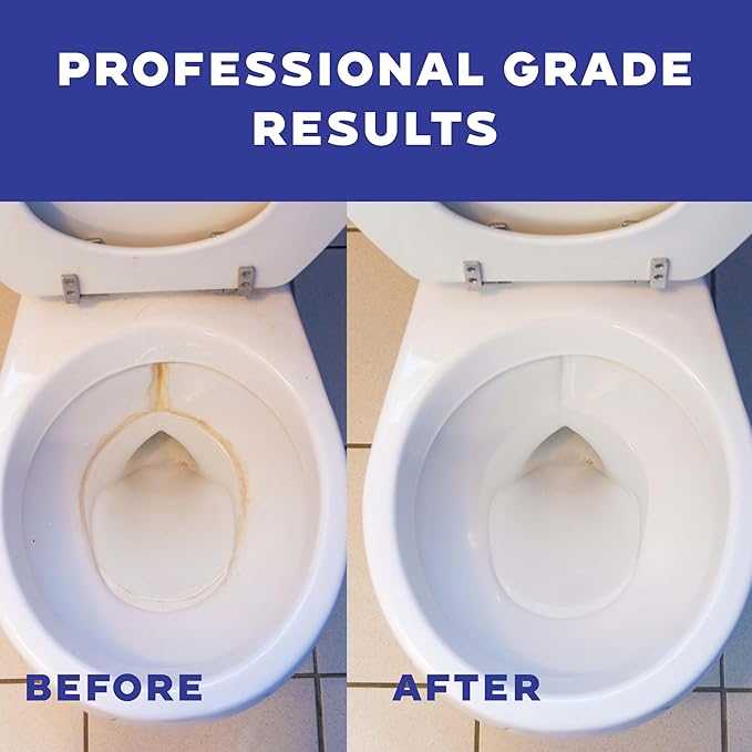 Don Aslett Johnny Mop & Safety Foam Toilet Bowl Cleaner (Two 32 Oz Bottles) Set | Acidic Detergent and Deodorizer | 14" Handle to Easily Clean Toilet or Shower | Scratch Free Bowl Swab