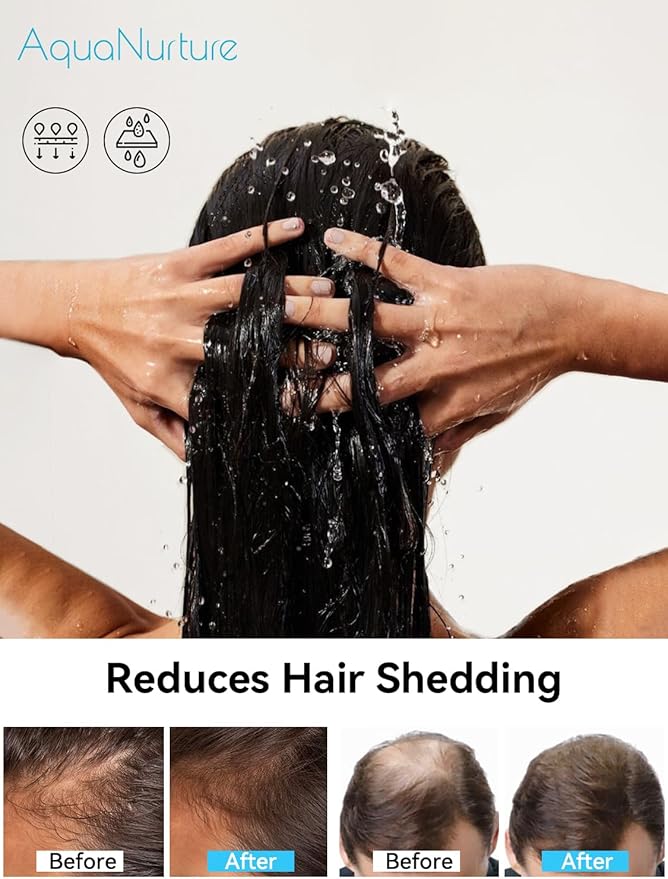 Filtered Shower Head with Filters, Best Shower Heads High Pressure 3 Modes 7 Inch Rain Filter Showerhead for Healthier Hair & Skin, Remove Chlorine and Heavy Metals For Hard Water,Black 1.8 GPM