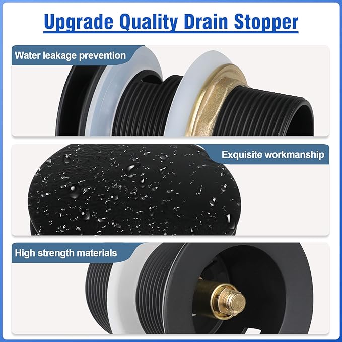 Pop-up Drain Kit for Freestanding Bathtub Tub Drain/Stopper,Freestanding Bathtub Drain Stopper,Suitable for Most Freestanding Bathtub
