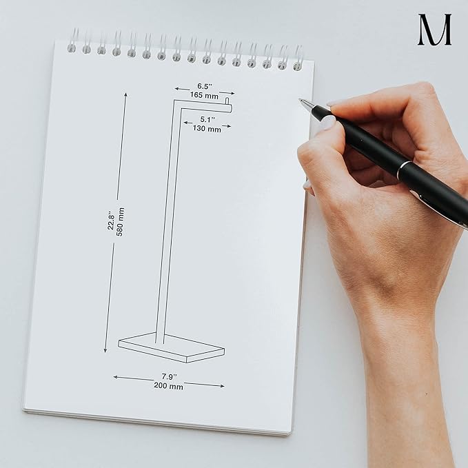MARMOLUX ACC Free Standing Matte Black Toilet Paper Holder Stand White Marble Base and Storage - 4 Jumbo Roll Bathroom Hardware Toilet Tissue Organizer - Stainless Steel Bathroom Decor Accessory