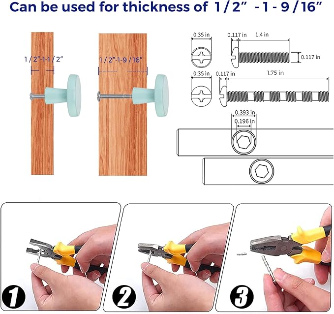 Ravinte 15 Pack Drawer Pulls 1-1/4 Inch Green Kitchen Cabinet Knobs Solid Round Dresser Handles for Simple Cupboard Hardware