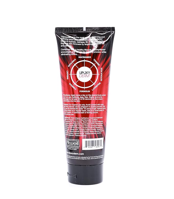 Advanced Firming and Defining Lotion by Lipoxyderm - Helps Tighten Loose Skin - Reduce Appearance of Cellulite & Stretch Marks – Fragrance Free - Non-Greasy - Non Tingle or Burn - 8 fl oz