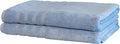 Mosobam Luxury Turkish Towels Set of 2 Bath Sheets 35X70 Allure Blue 700 GSM Bamboo Viscose & Aegean Turkish Combed Cotton