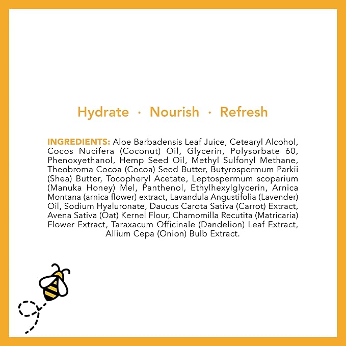 Super Natural Goods Manuka Honey Cream (8oz) – Hydrating Lotion for All Skin Types Suitable for Kids and Adults | Moisturizing Body Cream with Real Manuka Honey Aloe Vera Juice and Cocoa Butter