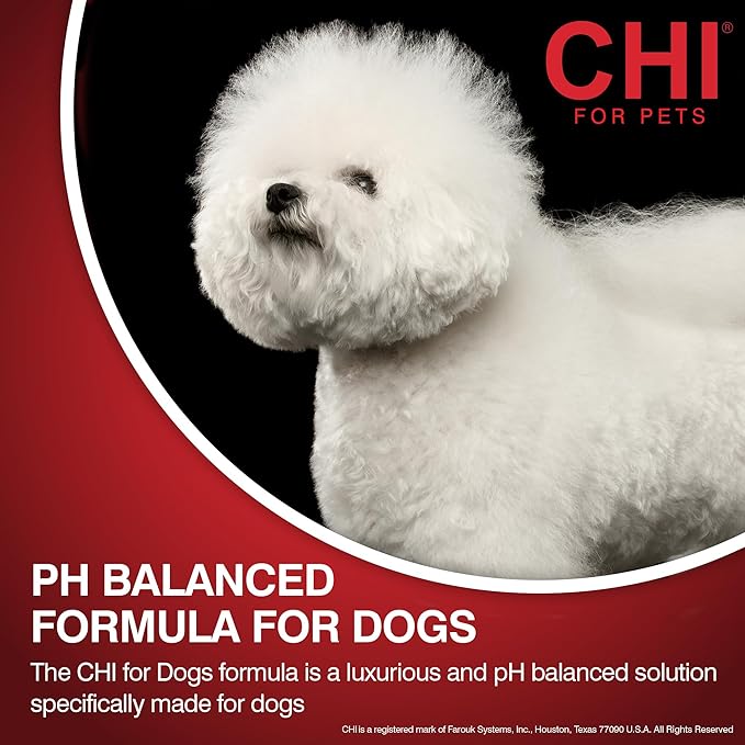 CHI for Dogs Deep Moisture Shampoo - Best Hydrating Formula for Dry Skin - Moisturizing Dog Wash with Soothing Ingredients - Paraben and Sulfate Free - Made in USA, 16 Fl Oz