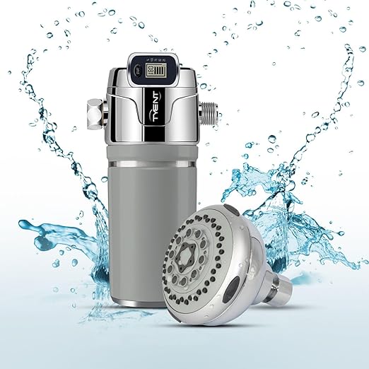 Tyent - Shower Lux Filter - High Output Showerhead Filter - Multiple Water Pressure Settings - Electronic Filter Replacement Reminder - Luxurious Shower Experience