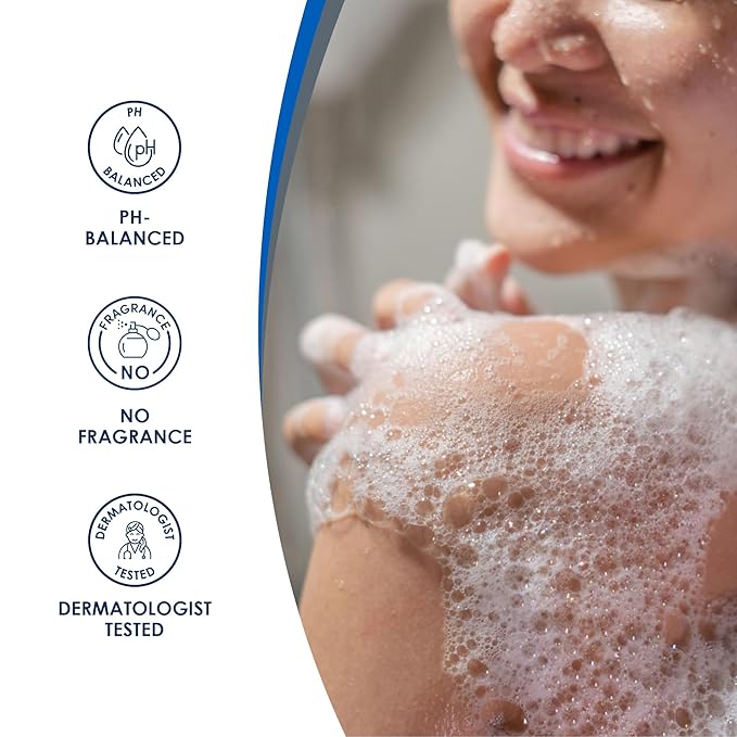 Vanicream Gentle Body Wash, 12 Fl Oz, Formulated without Common Irritants for Sensitive Skin, Gentle Cleanse and Moisture, Removes Dirt & Oils, Non-Drying, pH-Balanced Shower Gel