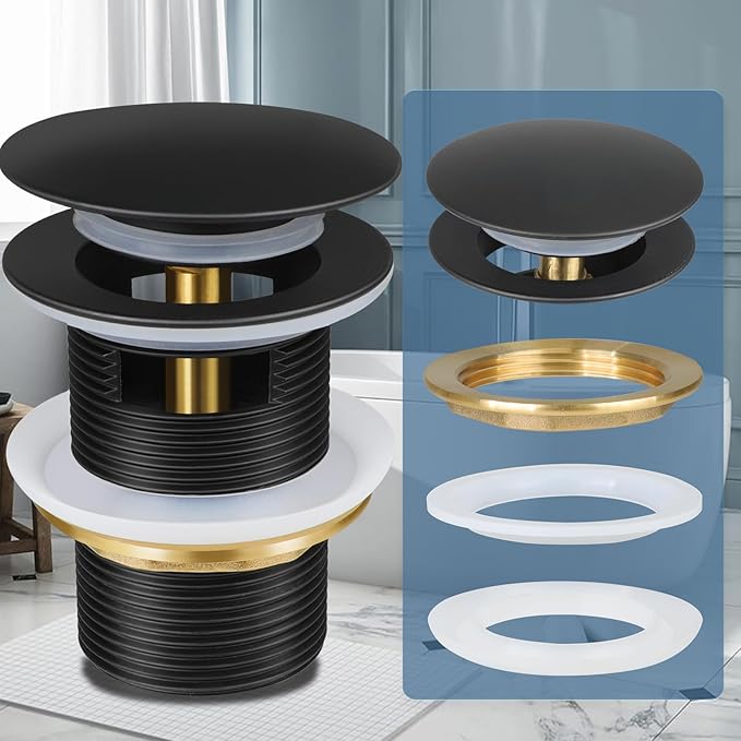 Pop-up Drain Kit for Freestanding Bathtub Tub Drain/Stopper,Freestanding Bathtub Drain Stopper,Suitable for Most Freestanding Bathtub
