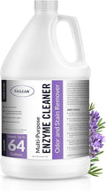 Multi-Purpose Probiotic Enzyme Cleaner, Made in USA - Pet Stain and Odor Remover - Concentrated - Professional & Home Strength Drains, Floors, Bathrooms, Toilets Trash Can, (1 gallon, Lavender)