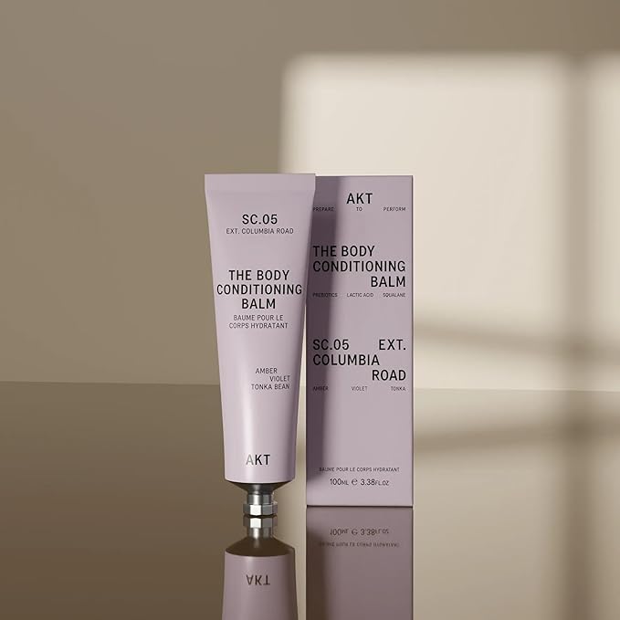 AKT The Body Conditioning Balm 3.4 Fl Oz, Firming Cream, Hydrating Balm with Olive Squalane & Lactic Acid, Vegan Moisturizer, Plastic Free, Sc.05 Columbia Road, All Genders