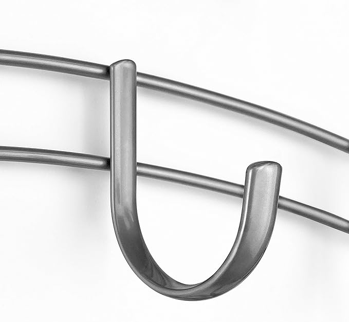 LYNK Professional® Home™ Over Door Hooks Rack - 14 Hook Over Door Hanger - Over Door Towel Rack - Hanging Towels or Clothes - Bathroom, Bedroom or Laundry Room - Lifetime Ltd. Warranty - Platinum