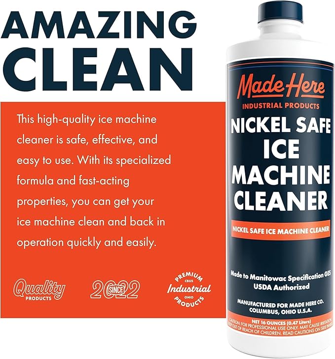 Nickel Safe Ice Machine Cleaner and Descaler16 oz 2-Pack