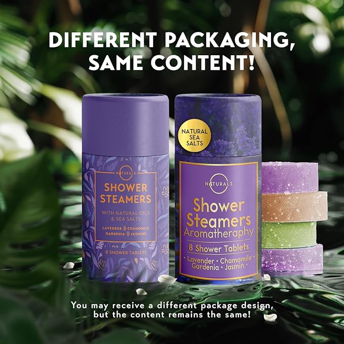 Shower Steamers Aromatherapy - Birthday Gifts for Women - Shower Bombs Aromatherapy, Spa Day Essentials, Relaxation Spa Gifts - Self Care Unique Gifts for Women and Men (Gift Set w/Scented Candle)