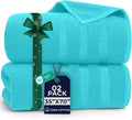 DAN RIVER 2 Pack Luxury Bath Sheets 35x70, 600 GSM, Soft & Quick Dry 100% Ring Spun Cotton Towels Ideal for Hotels, Spas, Gyms & Salons Extra Large, Turquoise
