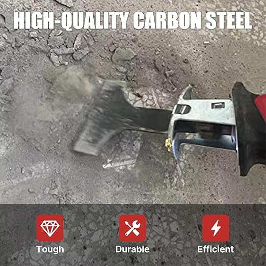 4PCS 2/5-4inch HCS reciprocating Saw Blade Saber Shovel Length Cleaning Tool for Removing Tile Grout Glue Gaps, etc.……