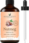 Handcraft Blends Nutmeg Essential Oil – 1 Fl Oz – 100% Pure and Natural – Premium Grade Essential Oil for Diffuser and Aromatherapy, Skin, Massage, Candle and Soap Making Fragrance