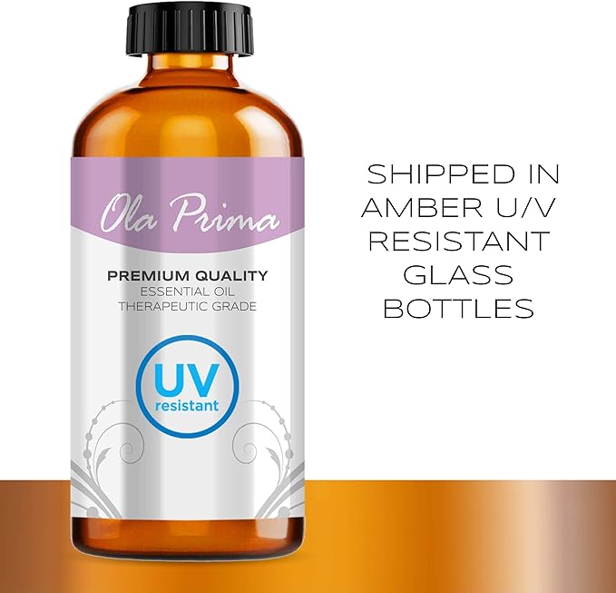 Ola Prima Oils - Orange Essential Oil (16oz Bulk) Therapeutic Grade for Aromatherapy, Diffuser, Relaxation, Calming