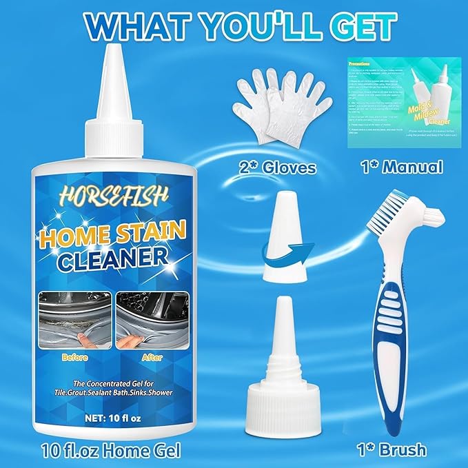 Washing Machine Cleaner, 10 Fl Oz Household Home Remover Gel for Washing Machine, Refrigerator Strips, Cleaner For Tiles Grout Sealant Bathroom Cleaning Home Kitchen Sinks Cleaning Grout Cleaner