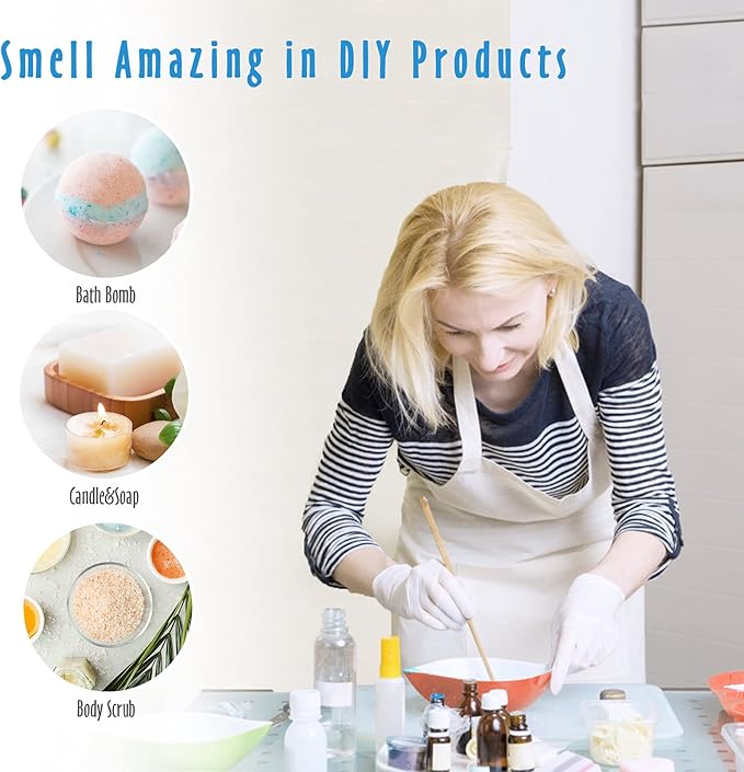 Beach Fragrance Oils, MitFlor Premium Essential Oils for Diffusers for Home, 6x10 ml, Fragrance Oil for Candle Soap Making, Aromatherapy Diffuser Oils Scents, Coastal Linen, Ocean Mist and More