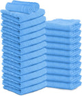 100% Cotton Salon Towel Set of 24|400 GSM|Soft Hand Towel|Bulk Hand |Cotton Salon Towels|Ideal for Spa Gym Bathroom Hotel|Absorbent||Not Bleach Proof|Quick Dry|Hand Towel 16 x 27 in|Blue