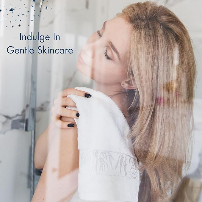 Set of 6 Luxury Wash Cloths for Your Face Viscose Bamboo & Turkish Cotton, White Wascloths
