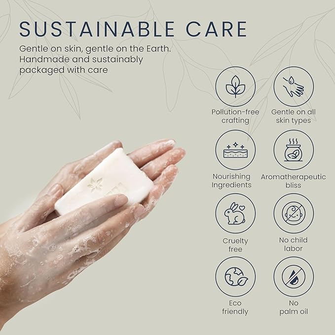 4 Pcs Men Natural Handmade Body Soaps 5 OZ Pack Set Rugged Essence Long lasting Luxurious Scents with Natural Ingredients Fragrance – Sulfate & Paraben Free, Vegan Soaps