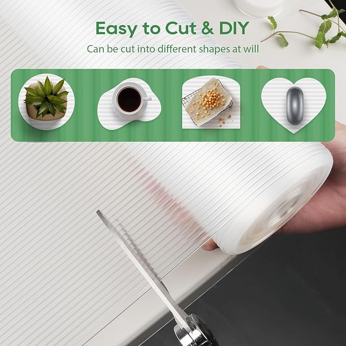 Anoak Shelf Liner - Non-Slip Cabinet Liner, 24 Inch x 30 FT(360 Inch) Durable Waterproof Washable Oil-Proof for Kitchen Cabinet, Shelves, Refrigerator, Storage, Desks, Non Adhesive