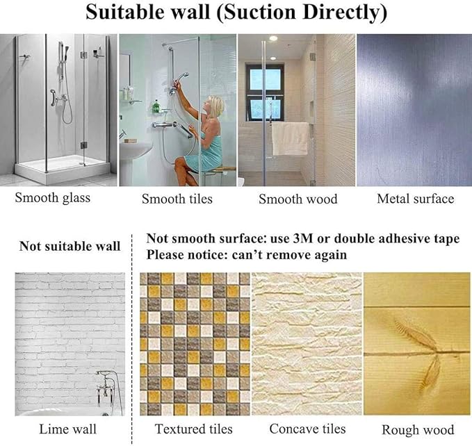 JiePai Suction Cup Towel Bar,Removable Modern Vacuum Towel Holder for Bathroom Door Adhesive Towel Rack Holder (Suction Towel Bar-16 inch Rubbed Bronze)