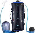 Camping Shower Bag, 5 Gal/20L TPU Material Portable Shower Bag with Foot Pump and Press-Type Shower Nozzle for Camping Beach Swimming Outdoor Traveling Hiking