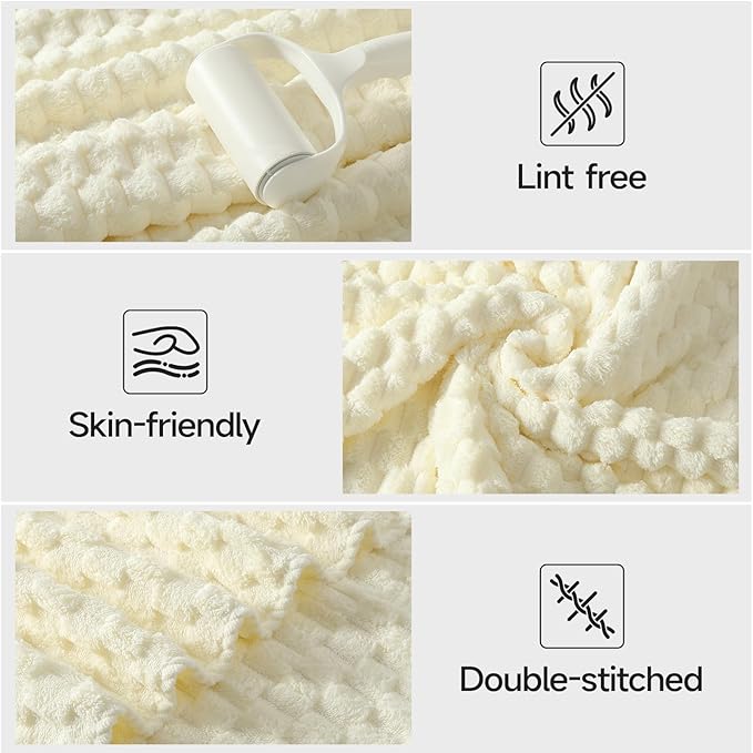REDKISS Cream Extra Large Bath Towels Set of 6-35"x70" Oversized Bath Sheets for Adults, Microfibers Bathroom Towel Sets XL, Highly Absorbent Luxury Shower Towel for for Bathroom Spa Gym Hotel Yoga