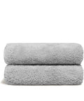 Italic Ultraplush 100% Australian Cotton Hand Towels - Set of 2 Luxury Hand Towels, Ultra Soft and Highly Absorbent 800GSM Towels for Bathroom,Shower, Hotel, and Spa (Light Gray)