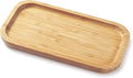 Bamboo Vanity Tray, Bathroom Counter Tray, Toilet Tank Top Tray for Organizing and Decor Display, 9.8 x 5.5 x 0.8 inch