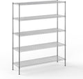 18" Deep x 60" Wide x 74" Height Wire Shelving Kit | 5-Tier | NSF Commercial Storage Rack Unit