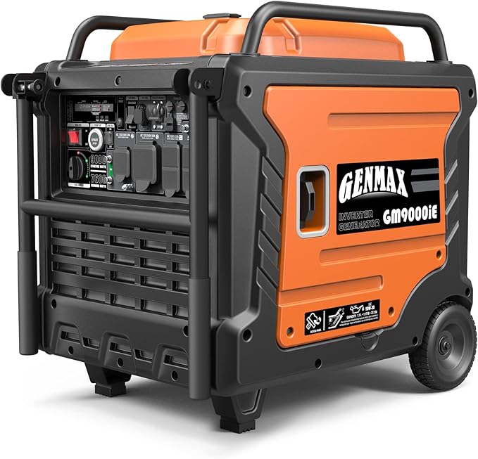 GENMAX Generator，EPA Compliant, Eco-Mode Feature, Ultra Lightweight for Backup Home Use & Camping