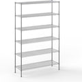 18" Deep x 54" Wide x 86" Height Wire Shelving Kit | 6-Tier | NSF Commercial Storage Rack Unit