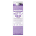 Dr. Bronner's Pure-Castile Liquid Magic Soap Refill - Made with Regenerative Organic Certified Oils, 86% Less Plastic per Quart - 18-in-1 Uses for Face, Body Wash, Hand Soap Refill- Lavender, 32oz