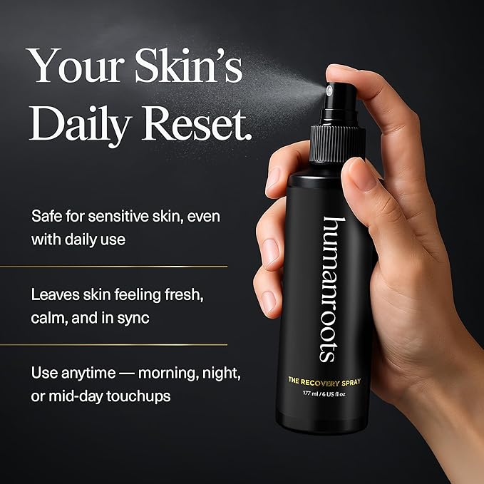 Hypochlorous Acid Spray for Face – Face Mist Toner with Electrolyzed Water (6oz), Lightweight Hydrating Recovery Spray for All Skin Types – Non-Comedogenic Formula, No Added Fragrances