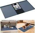 URMONA Waterproof Silicone Under Sink Mat 40'' x 22'' Shelf Liner for Kitchen and Bathroom, Cabinet and Counter Protector, Storage and Organizers, Litter Mat, Pet Cat Puppy Essentials(Dark Grey)