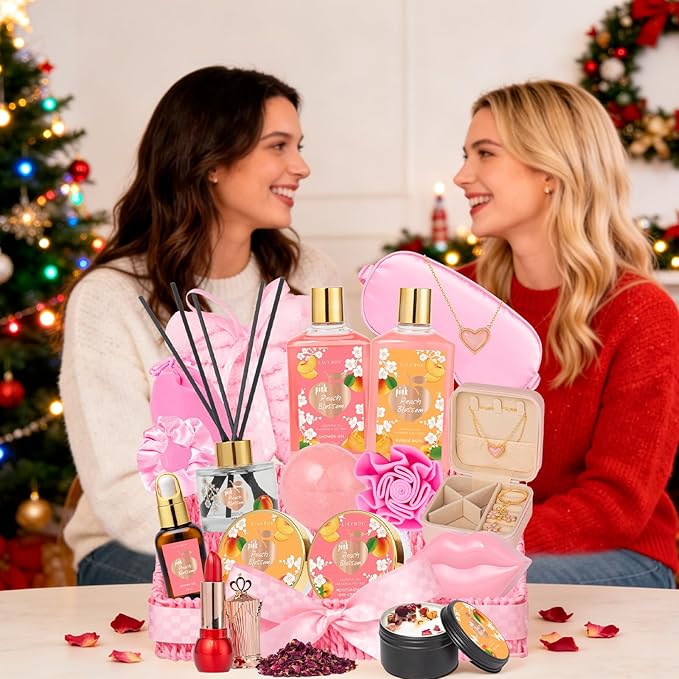 Christmas Gifts for Women Gift - 23-Piece Luxury Spa Gift Baskets for Women, Bath and Body Gift Basket for Her, Spa Kit | Perfect for Holiday, Valentine's Day, Birthday, Mothers Day Gifts for Mom