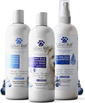 Lillian Ruff PRO Formula Berry Blue Brilliance Bundle - Ultimate Tear Stain & Odor Eliminator Set, Includes Berry Blue Shampoo, Conditioner & Waterless Shampoo, Hydrate, Soften & Detangle, USA Made