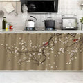 SK Studio Short Curtains for Kitchen, Cabinet Shelf Dust-Proof Blackout Tier Cafe Curtain Under Sink Skirt for Bathroom Laundry Room Style 10, 15.7" W x 31.5" H