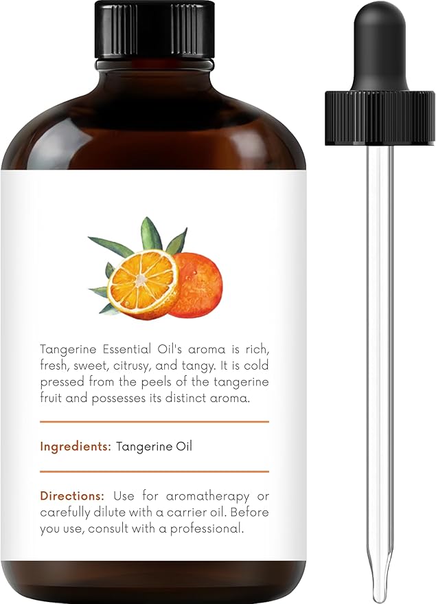 Handcraft Blends Tangerine Essential Oil – Huge 4 Fl Oz – 100% Pure and Natural – Premium Grade Essential Oil for Diffuser and Aromatherapy, Skin, Massage, Candle and Soap Making Fragrance