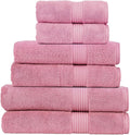 Christy Supreme Hygro Family Towel Set | Blush Pink | 100% Luxury Supima Cotton | Ultra Soft | Super Absorbent | 650GSM | 2 Bath Sheets 2 Bath Towels 2 Hand Towels