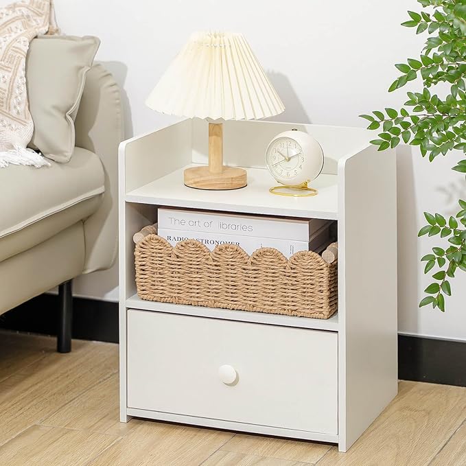 CubesLand Paper Rope Scalloped Edge Decor Baskets for Home, Living Room, Bedroom, Toilet Basket for Over Toilet Storage Shelf, End Table, Shelves and More, Both Storage&Decor, Set 2 Neutral