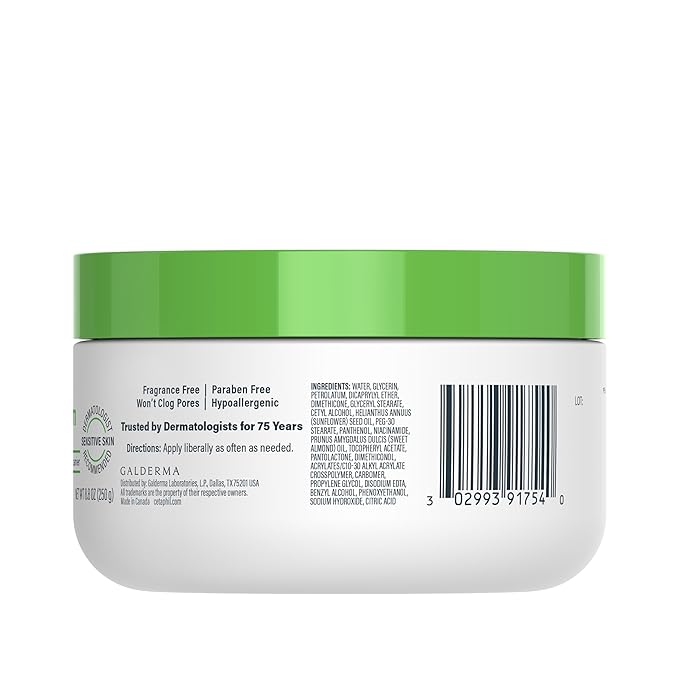 Cetaphil Face & Body Moisturizer, Hydrating Moisturizing Cream for Dry to Very Dry, Sensitive Skin, NEW 8.8 oz, Fragrance Free, Non-Comedogenic, Non-Greasy (Packaging May Vary)