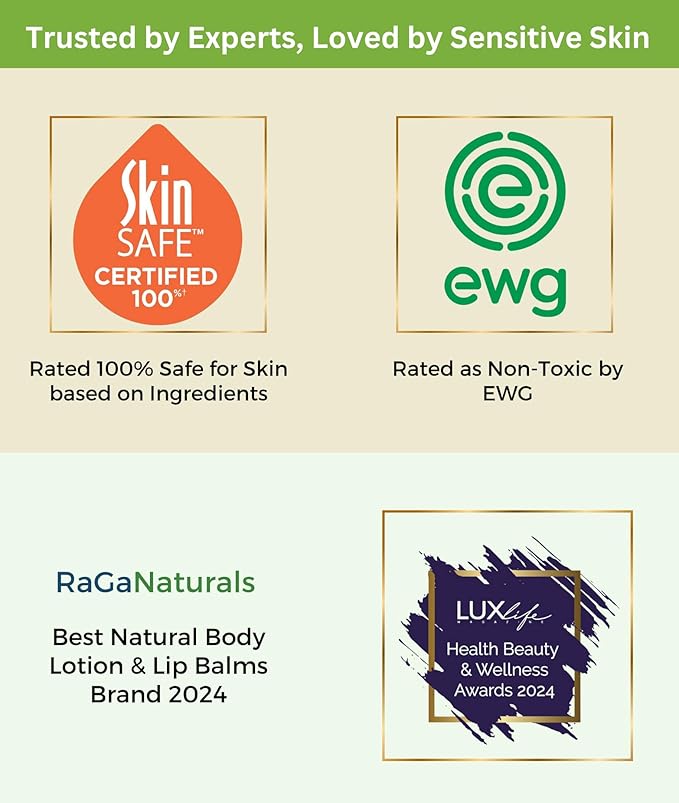 RaGaNaturals Natural Unscented Body Lotion for Dry Skin with Shea Butter and Vitamin E & B5 - Hydrating, Nourishing, Fragrance Free Hand Moisturizer With Organic Essence - For Women, Men, Kids - 8 Oz