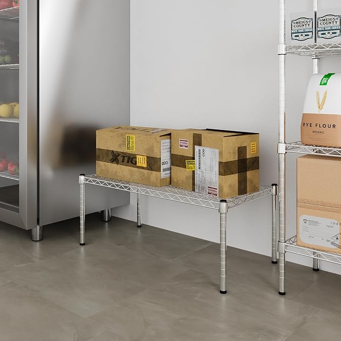 18" Deep x 36" Wide x 14" Height Wire Shelving Kit | 1-Tier | NSF Commercial Storage Rack Unit