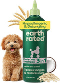 Earth Rated Hypoallergenic 3-in-1 Detangle Dog & Puppy Shampoo & Conditioner, Perfect for Doodles and Poodles, Deodorize 98.5% Natural, 16 oz