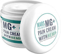 MARS WELLNESS MG+ Hemp Pain Cream (4 oz) - Maximum Strength Arnica & Magnesium Cream for Sore Legs, Joints & Muscle Cramps - Unisex Adults