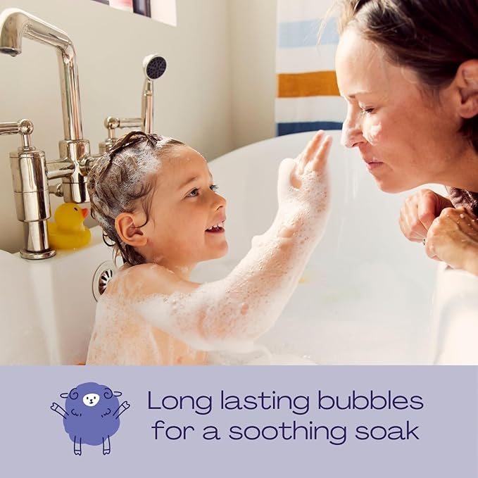 Hello Bello Ultra-Hydrating Baby Bubble Bath, Soft Lavender Scented, Tear Free & Safe for Sensitive Skin, Dermatologist Tested & Pediatrician Approved, 10oz Bottle
